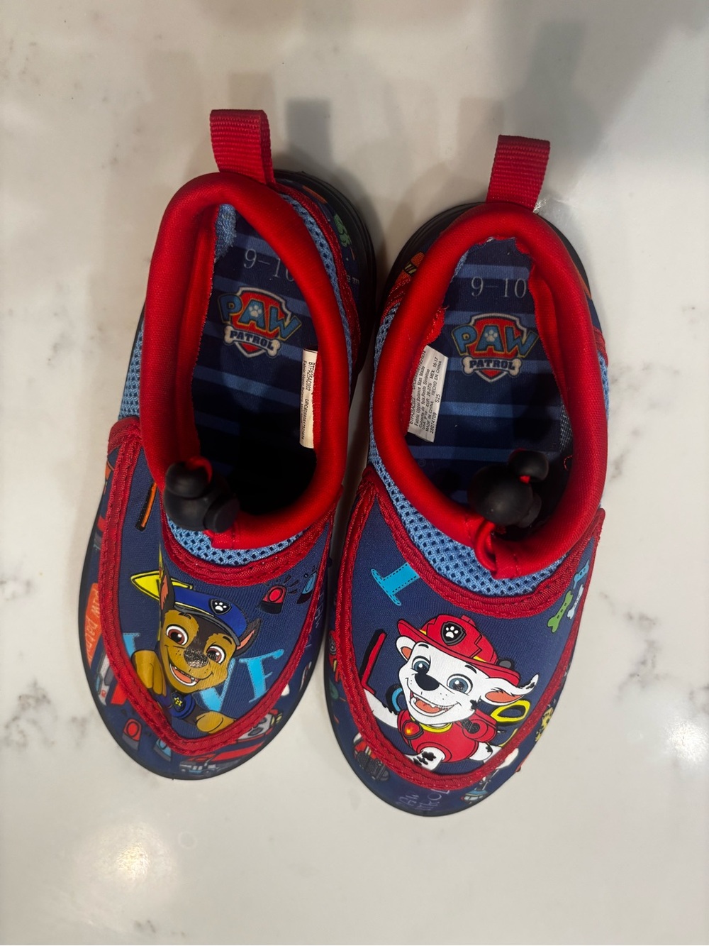 Paw Patrol Bright Blue & Red Kids Slip-On Water Shoes